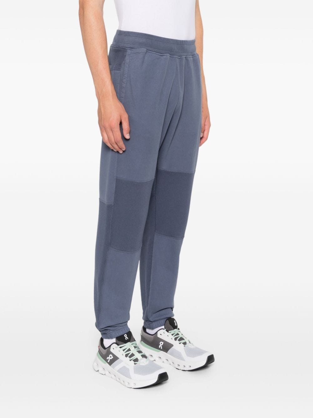 Shop Stone Island Cotton Sweatpants In Blue