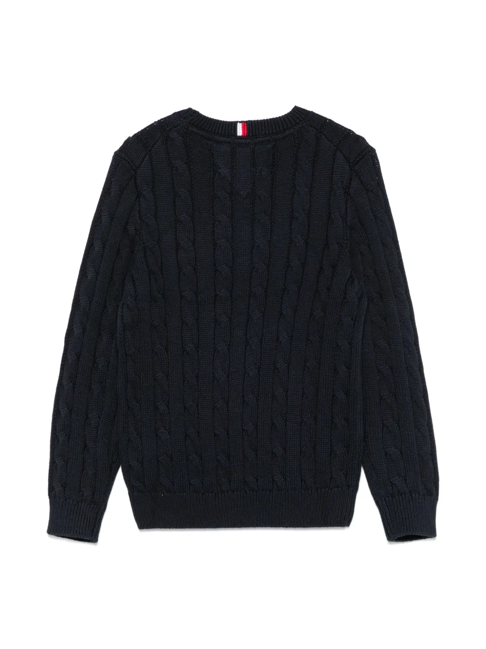 Tommy Hilfiger Junior Kabelgebreide trui - Blauw