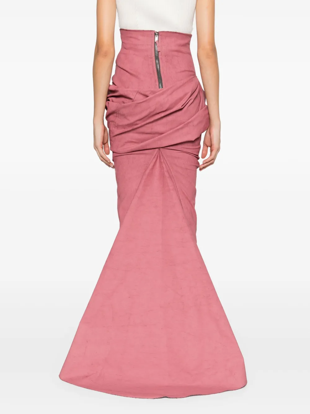 Rick Owens Gedrapeerde maxi-rok Roze