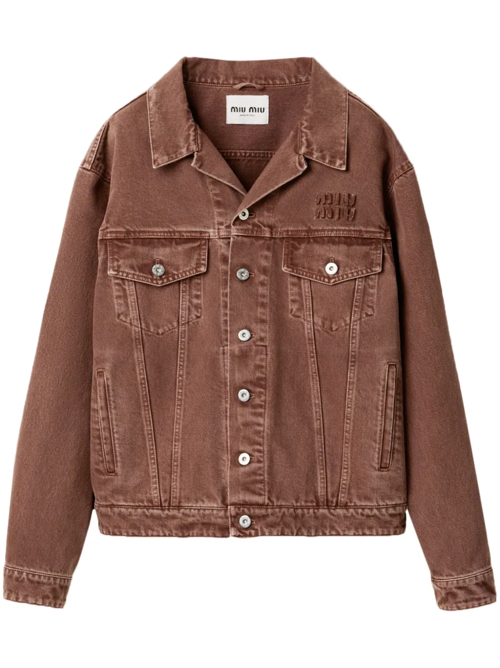 Miu Miu garment-dyed denim jacket Women
