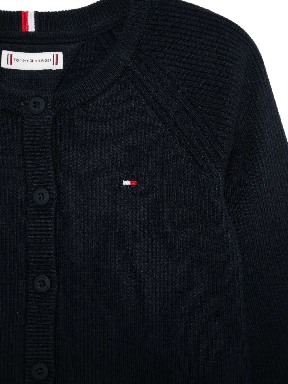 Tommy Hilfiger Junior Vest met cropped mouwen Blauw