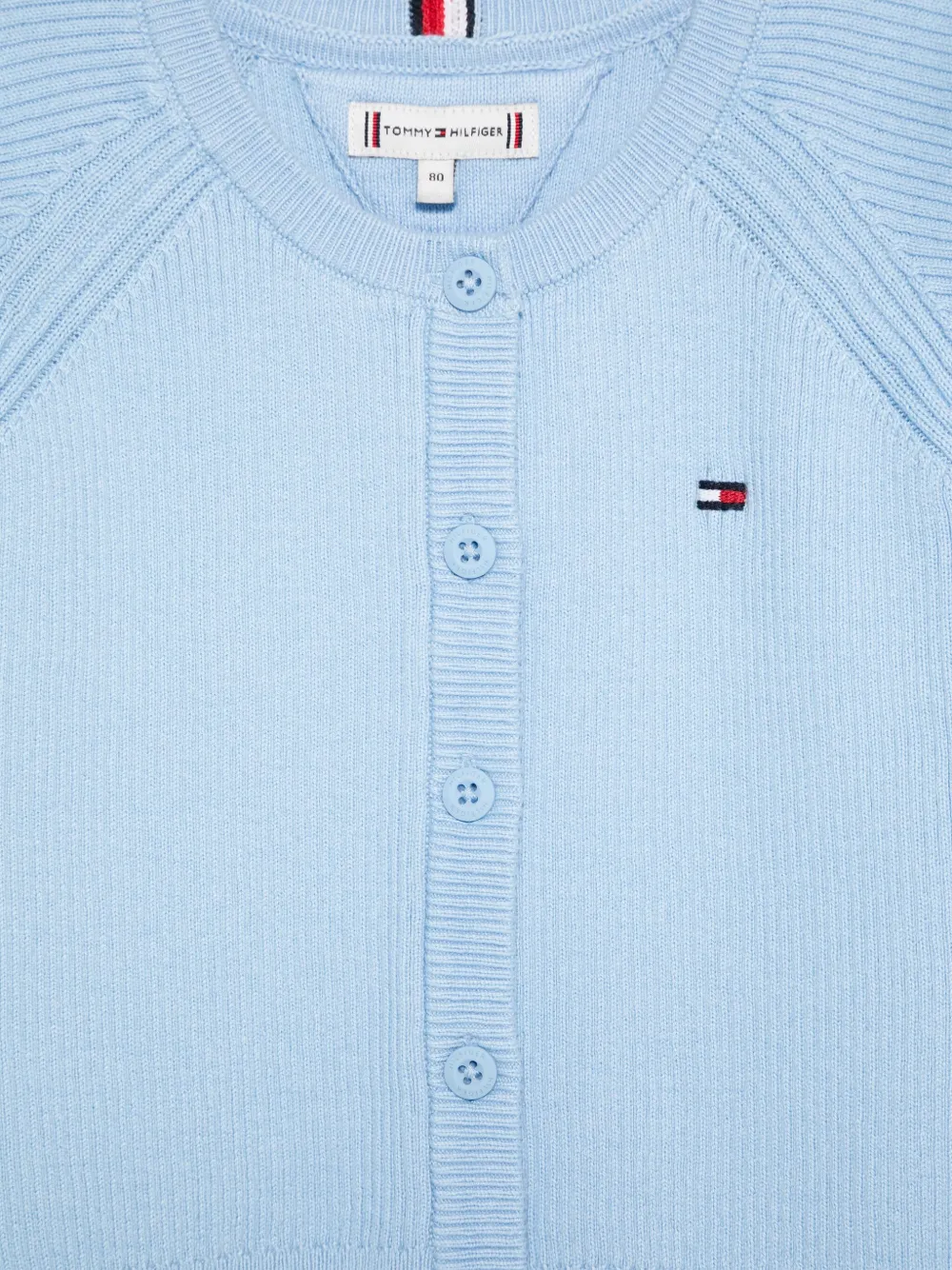 Tommy Hilfiger Junior Vest met cropped mouwen Blauw
