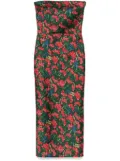 alessandro enriquez floral-print midi dress - Green
