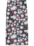 alessandro enriquez fireworks-print midi skirt - Black
