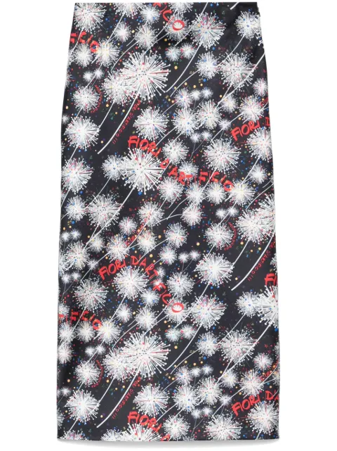 alessandro enriquez fireworks-print midi skirt