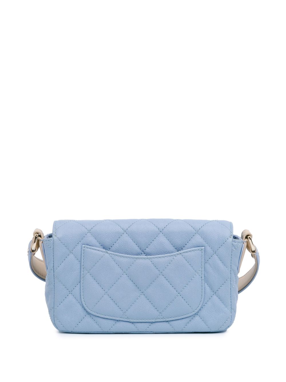 CHANEL 2020 CC Quilted Caviar Single Flap crossbody bag Women