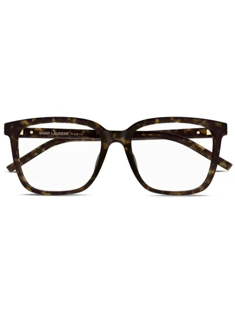 Saint Laurent Eyewear tortoiseshell-effect square glasses
