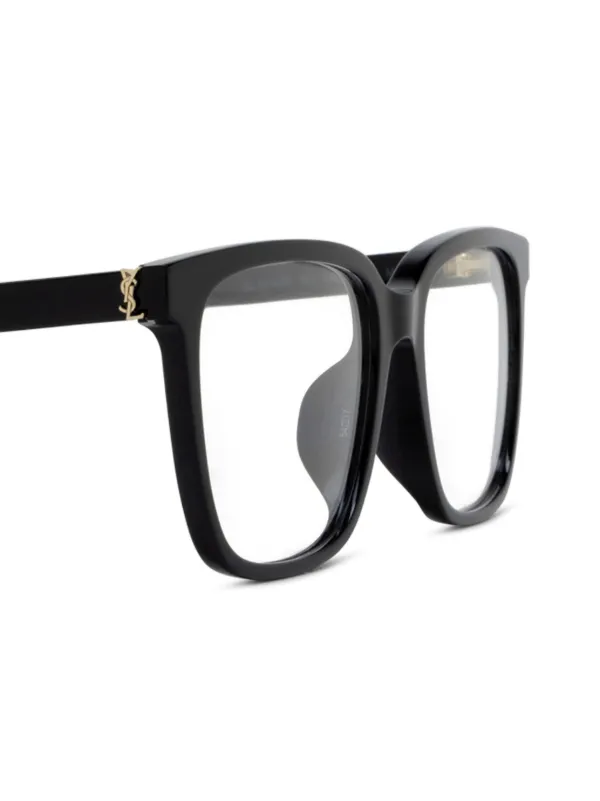 Saint Laurent Eyewear square-frame Glasses | Black | FARFETCH ZA