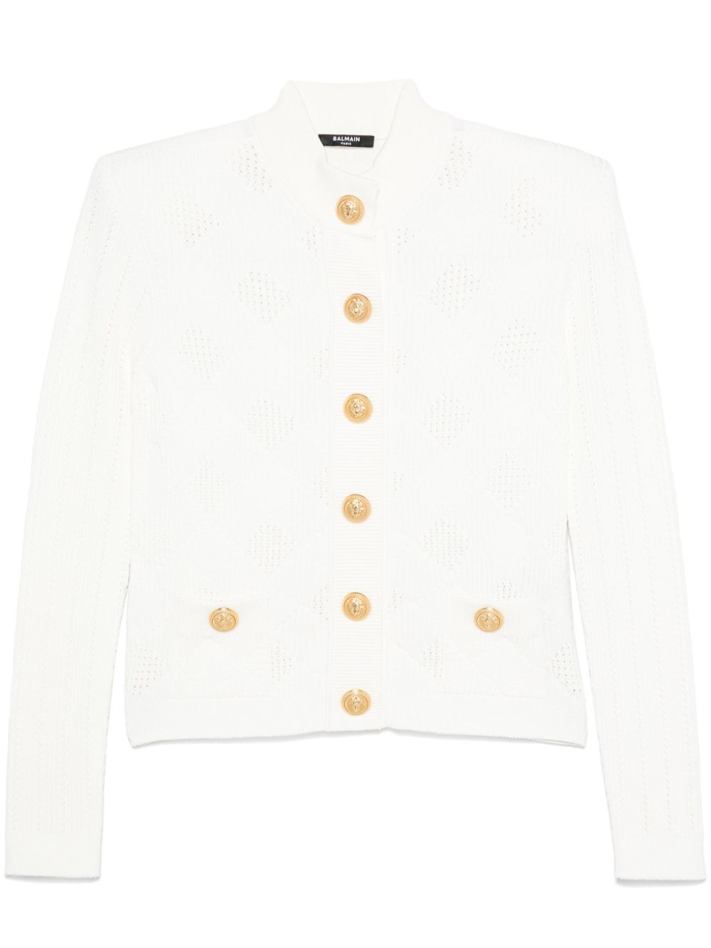 Balmain Button-up vest Wit