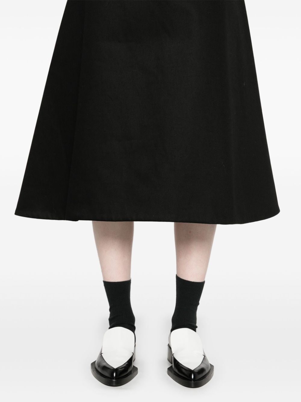 Shop Marni A-line Midi Skirt In Black