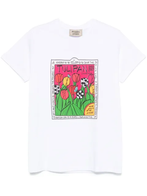 alessandro enriquez floral-print T-shirt 
