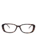 Gucci Eyewear rectangle-frame glasses - Brown