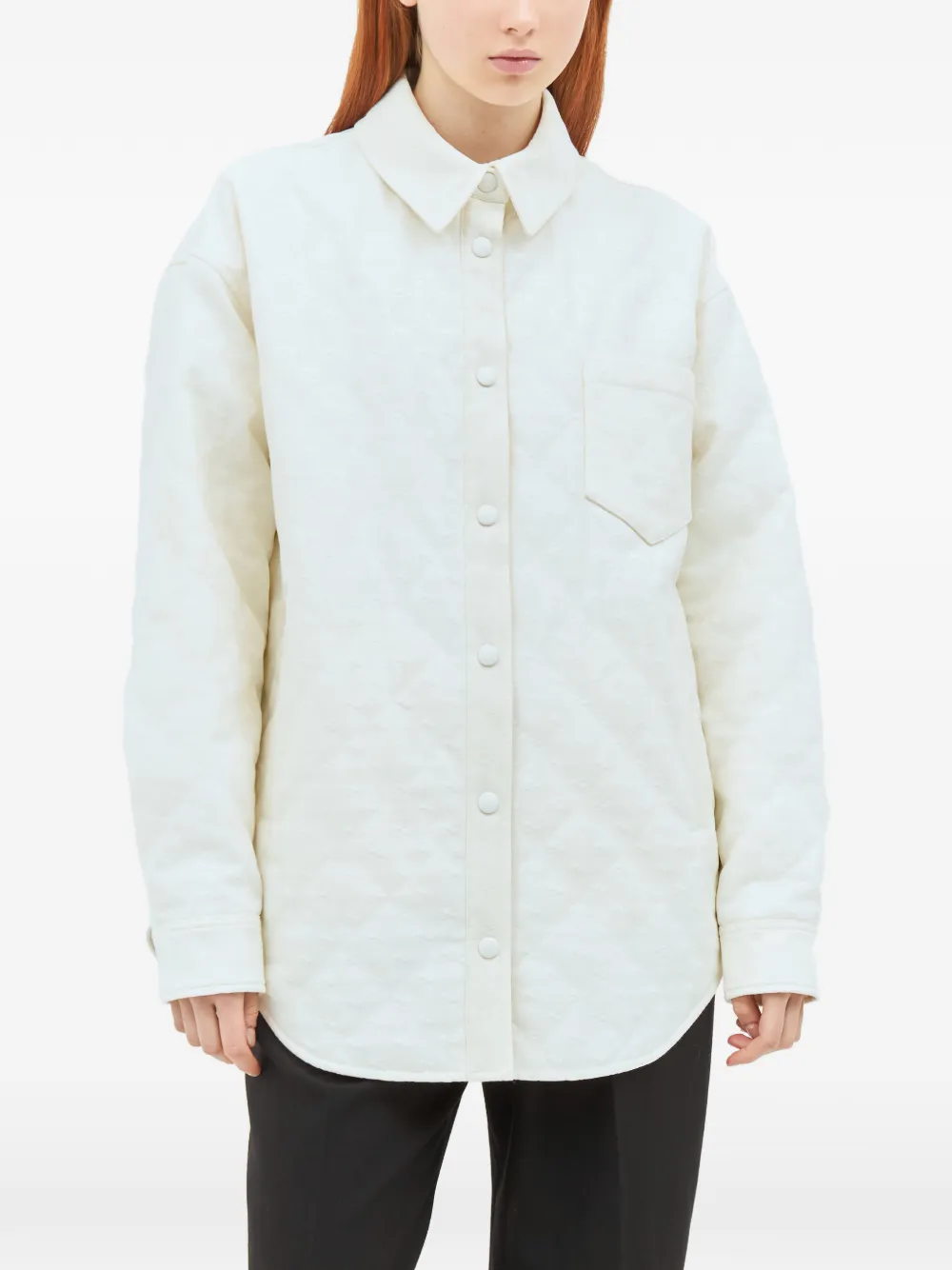 Gucci quilted chest-pocket jacket - Nude