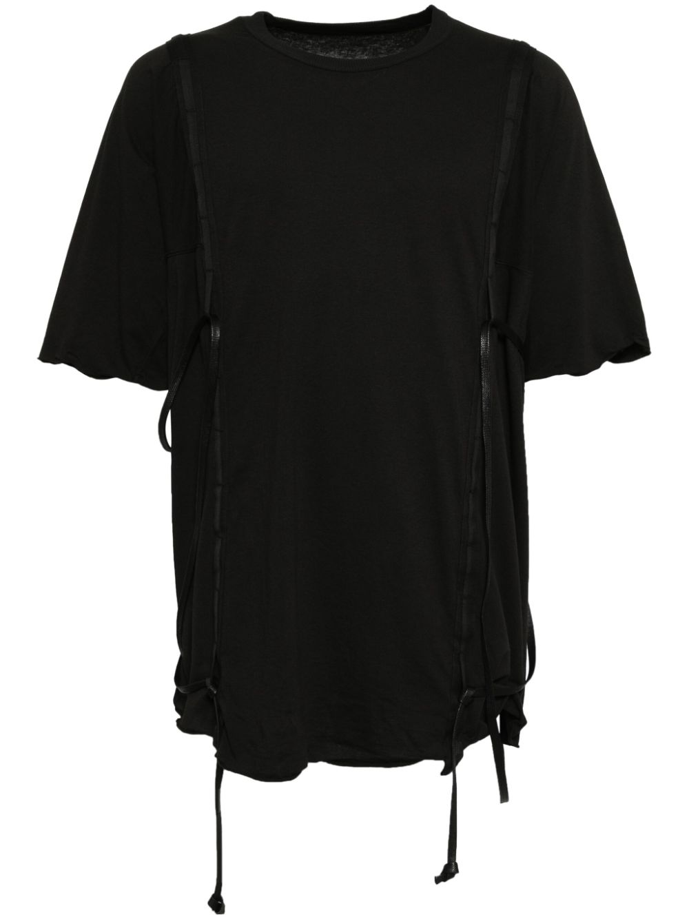 Boris Bidjan Saberi paneled T-shirt - Black