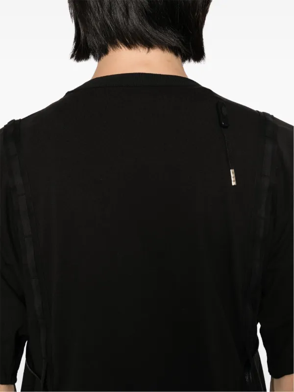 Boris Bidjan Saberi Paneled T-shirt | Black | FARFETCH JO