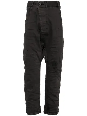 Boris Bidjan Saberi Asymmetric drop-crotch Jeans | Blue | FARFETCH