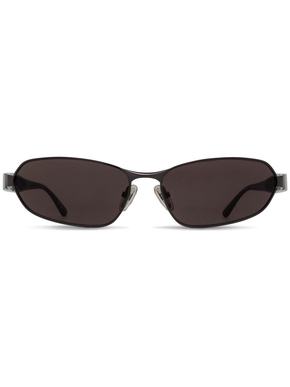 Balenciaga Eyewear Zonnebril met rechthoekig montuur Grijs