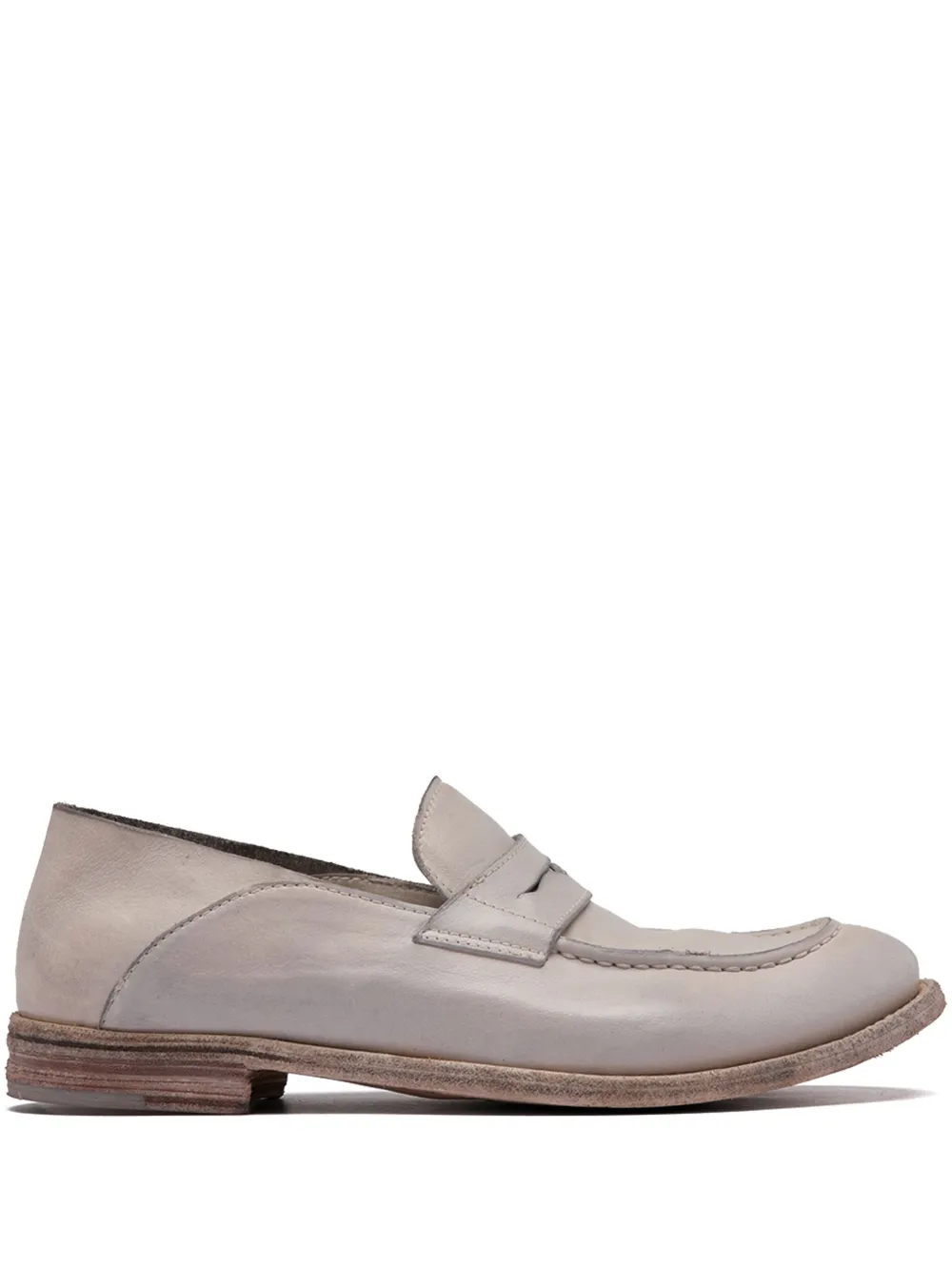 Officine Creative Lexikon 516 Leather Loafers In Gray
