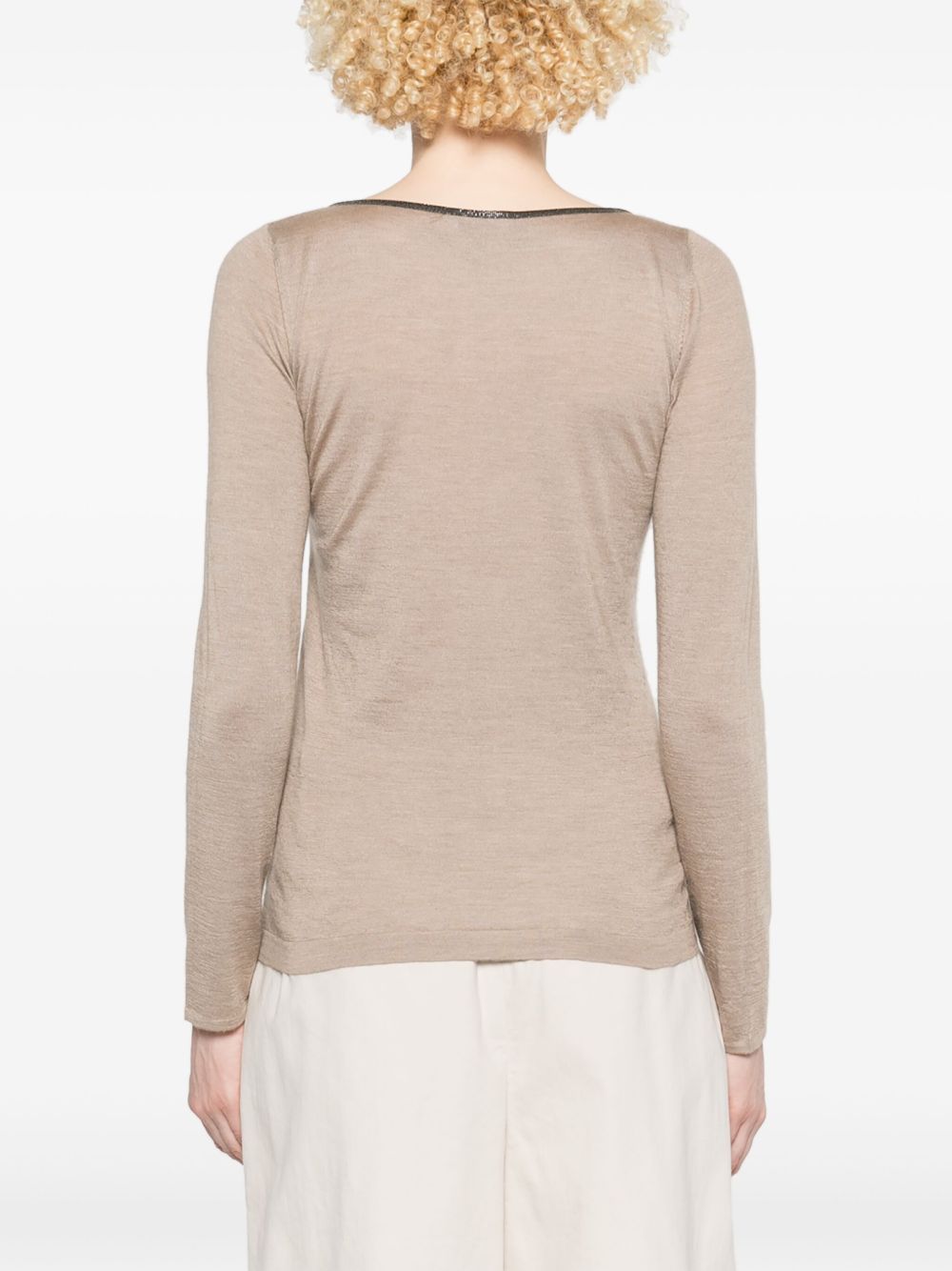 Best deals on authentic Brunello Cucinelli bead-trim top Women