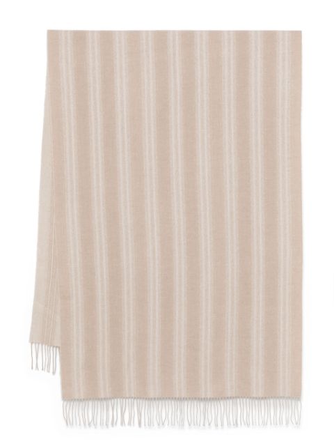 Brunello Cucinelli lurex-detail striped scarf Women