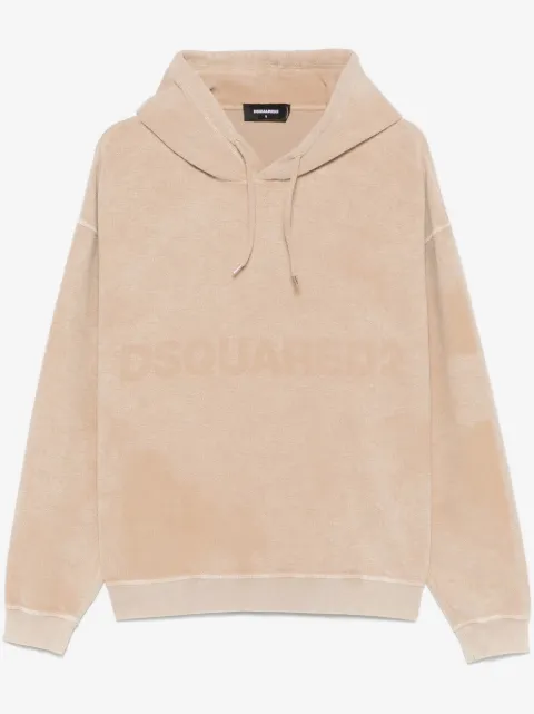 DSQUARED2 logo cotton hoodie