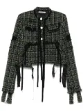 Ottolinger deconstructed tweed jacket - Black