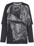 Balmain graphic-print T-shirt - Black