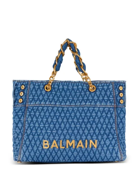 Balmain 1945 Soft denim tote bag