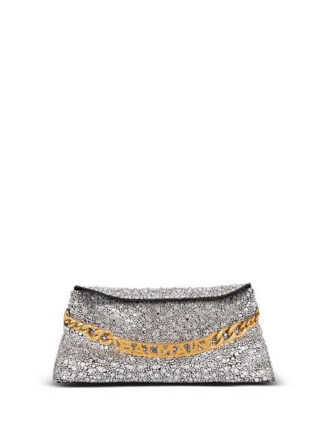 Balmain 1945 rhinestone-embellished clutch bag