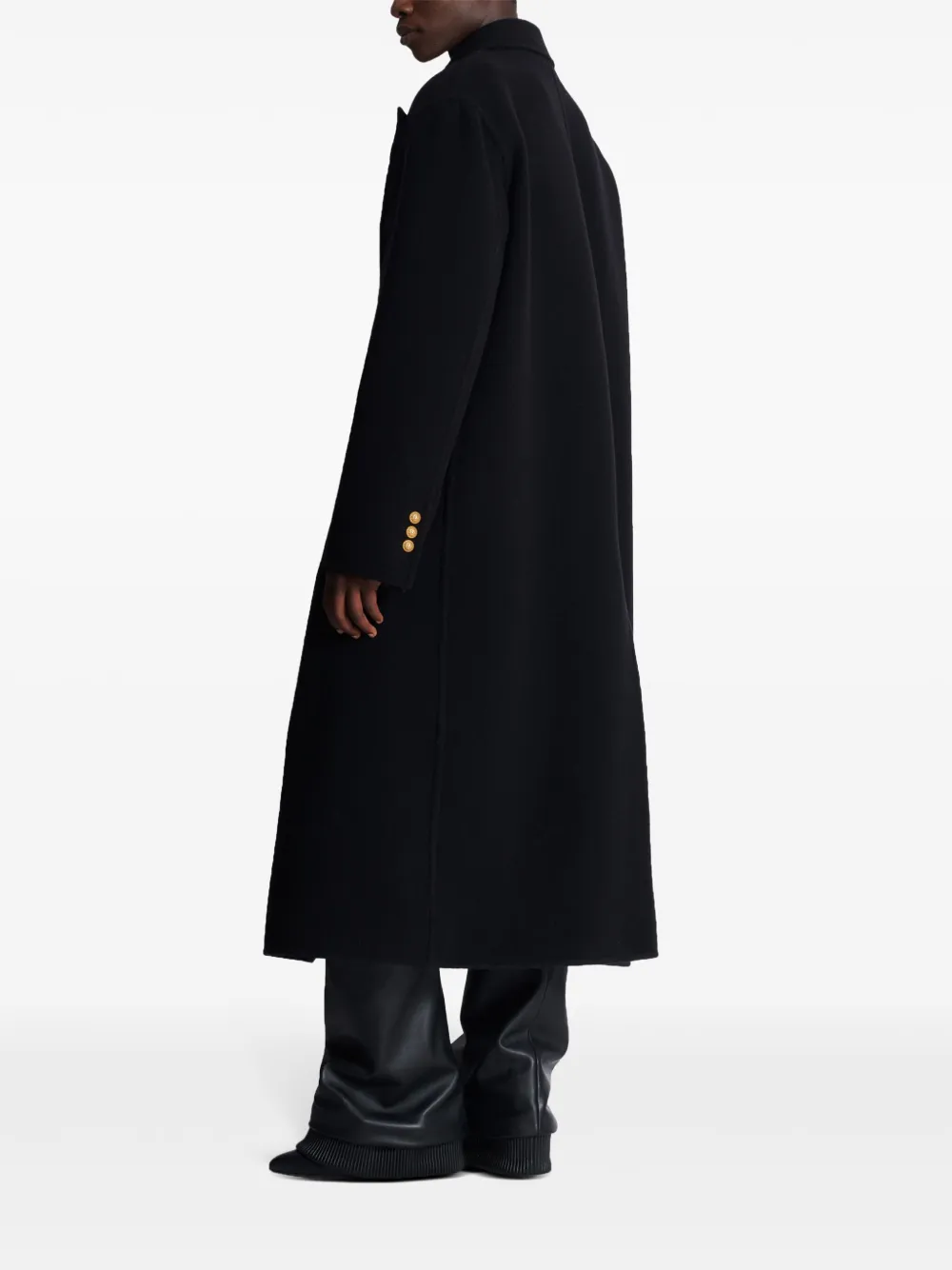 Balmain Jas met dubbele rij knopen Zwart