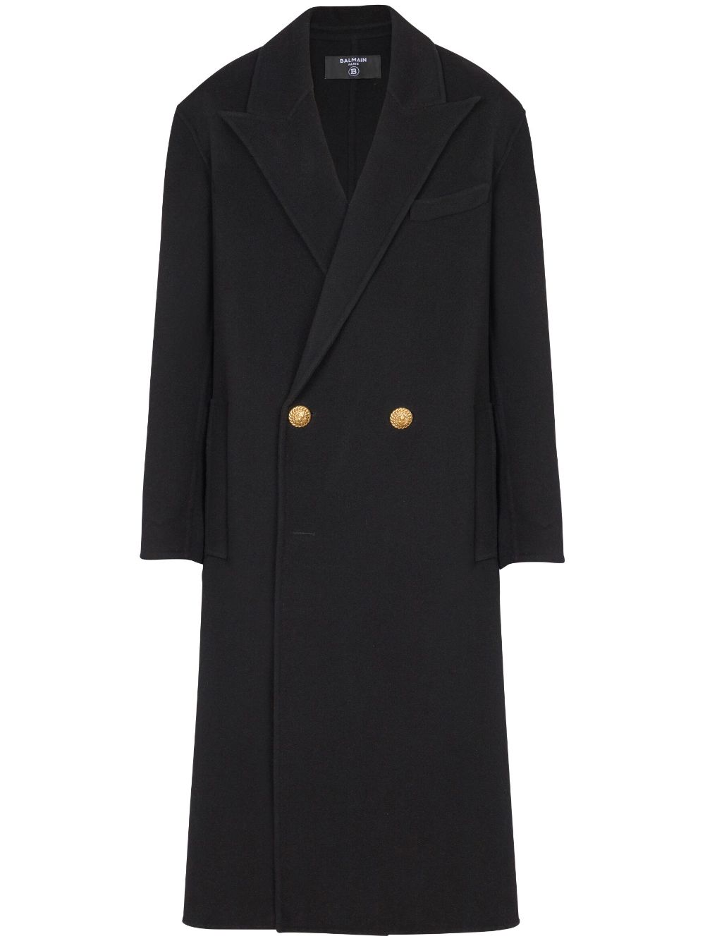 Balmain double-breasted coat - Black