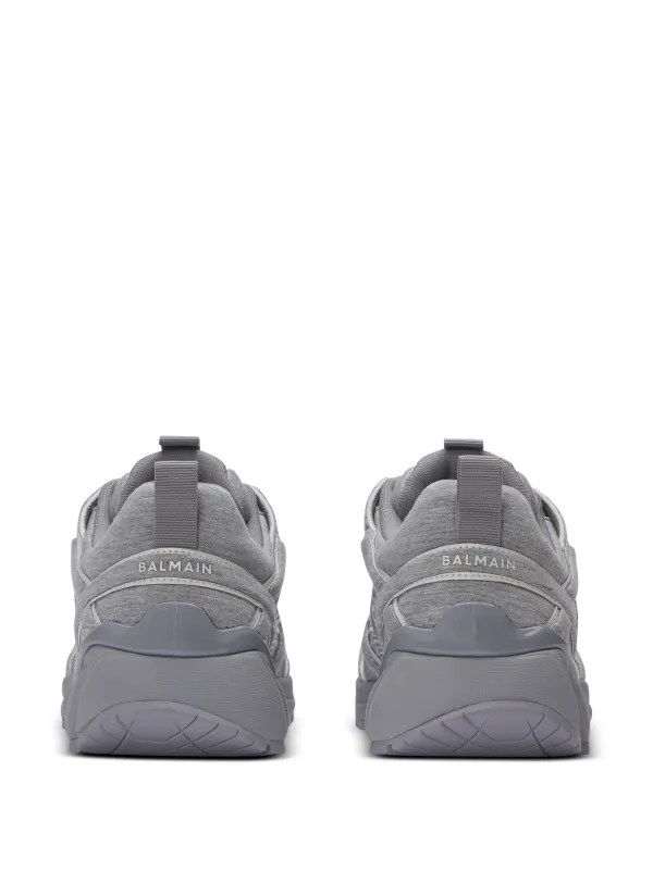 【関税込み】Balmain グレー Cosmic Dust フリース スニーカー Balmain Cosmic Dust Sneakers | Grey | FARFETCH JO