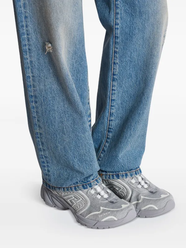 Balmain Cosmic Dust Sneakers | Grey | FARFETCH