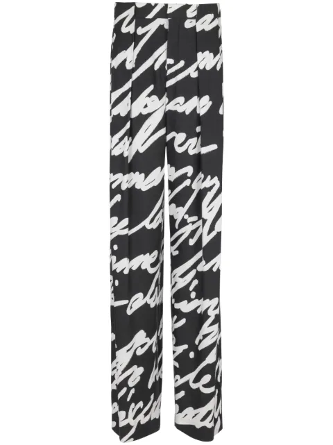 Balmain Love Letter pleated trousers