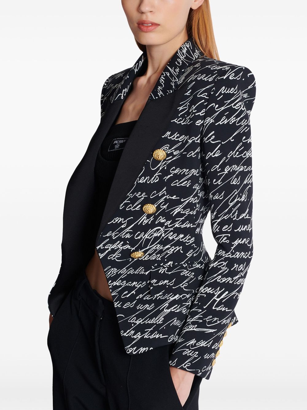 Balmain Love Letter tailored jacket Women