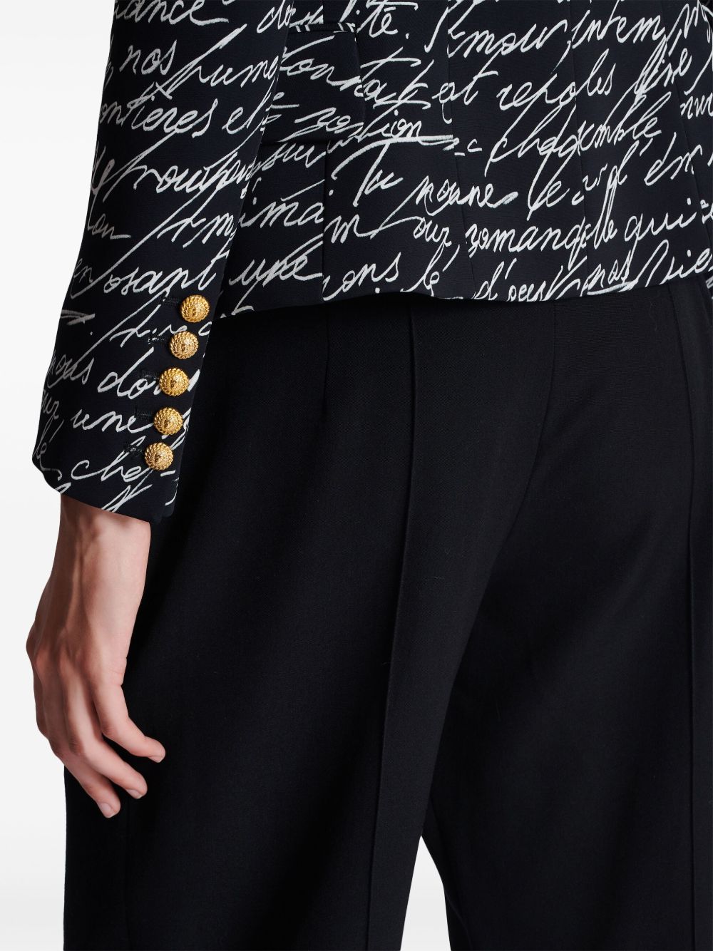 Balmain Love Letter tailored jacket Women