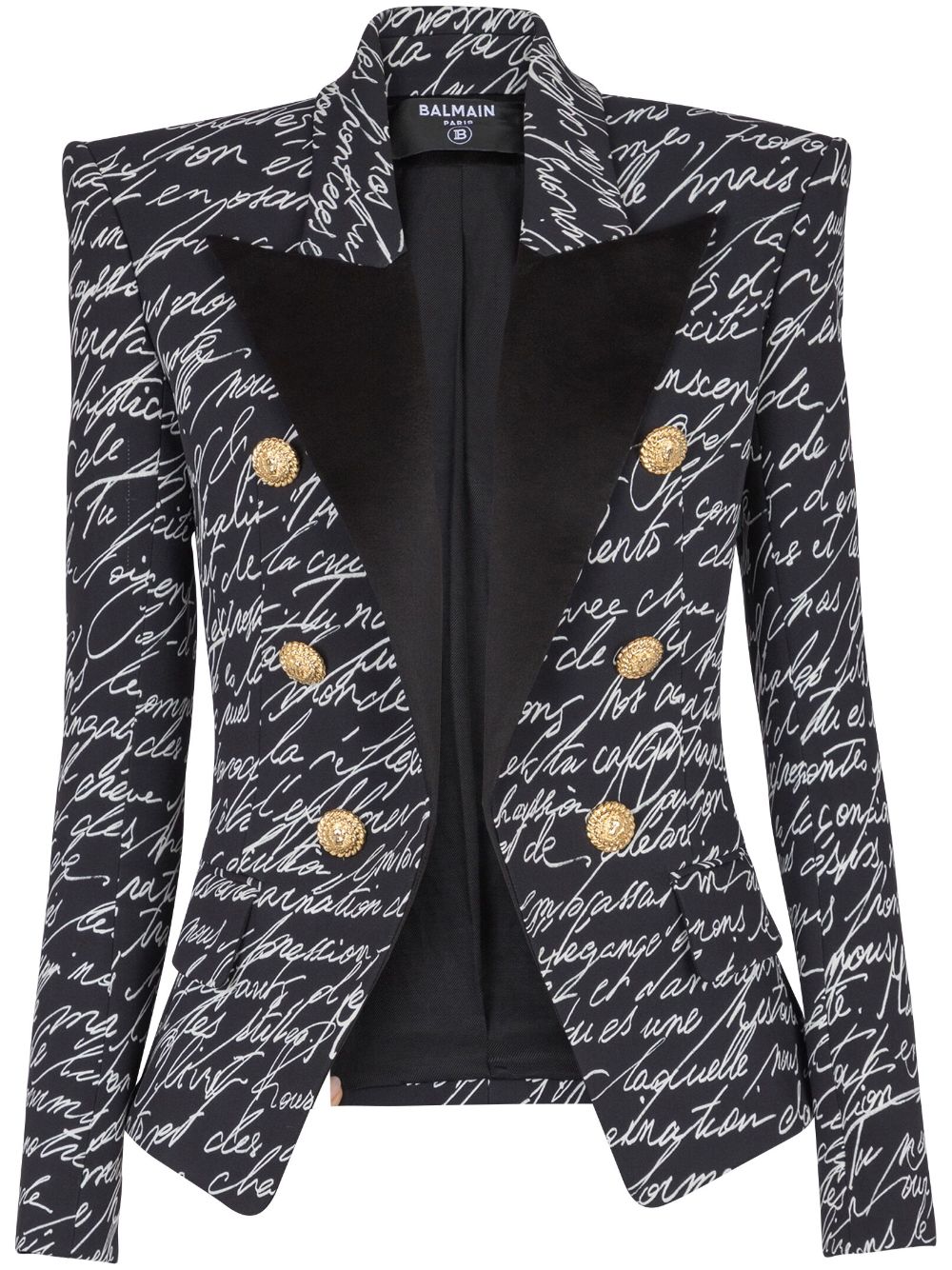 Balmain Love Letter tailored jacket - Black