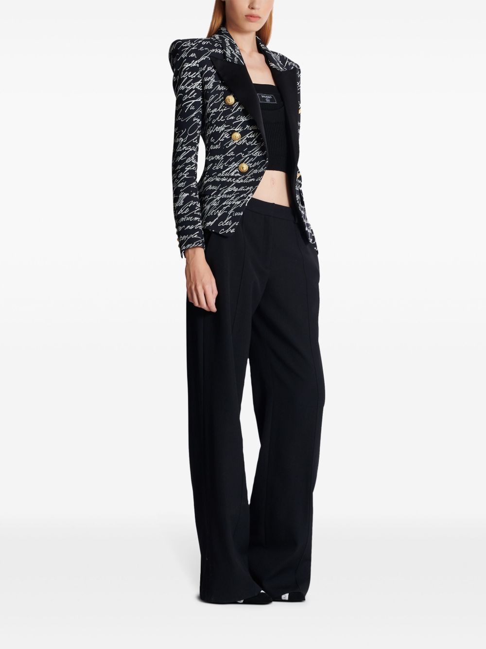 Balmain Love Letter tailored jacket Women