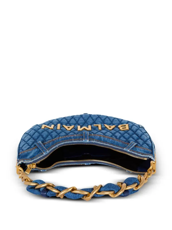 【関税＆送料込み】Balmain Soft Moon Denim 1945 Shoulder Ba Balmain Soft Moon Denim 1945 Shoulder Bag – BALTINI