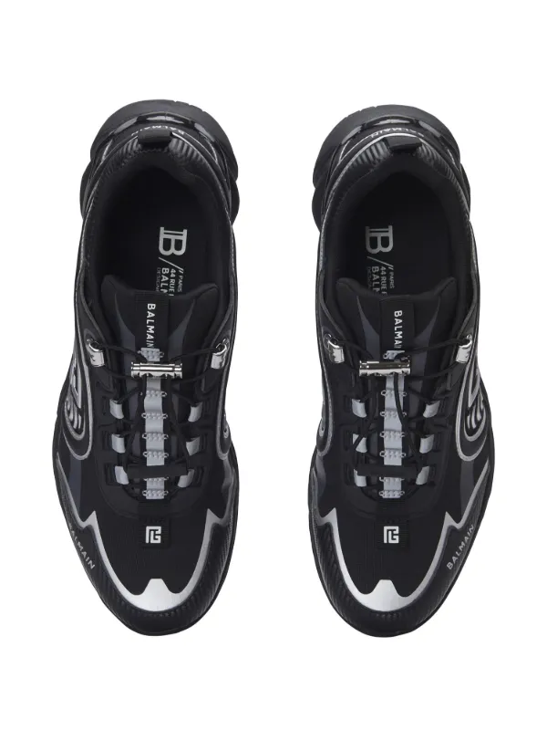 【関税込み】Balmain ブラック Cosmic Dust スニーカー Balmain Cosmic Dust スニーカー | ブラック | FARFETCH JP