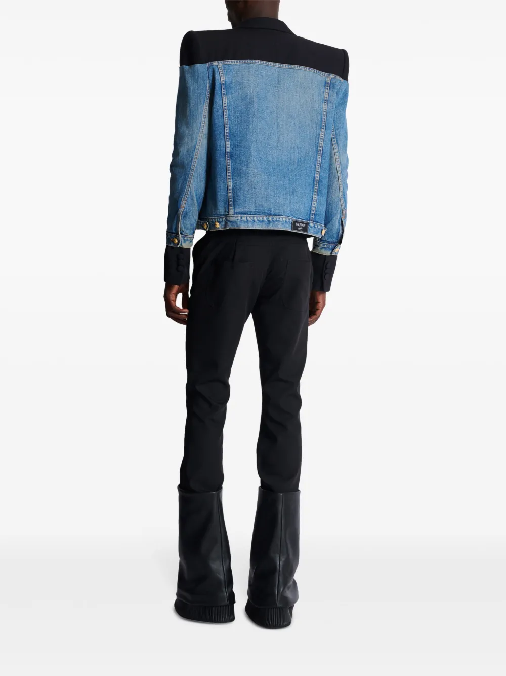 Balmain Blazer met vlakken Blauw