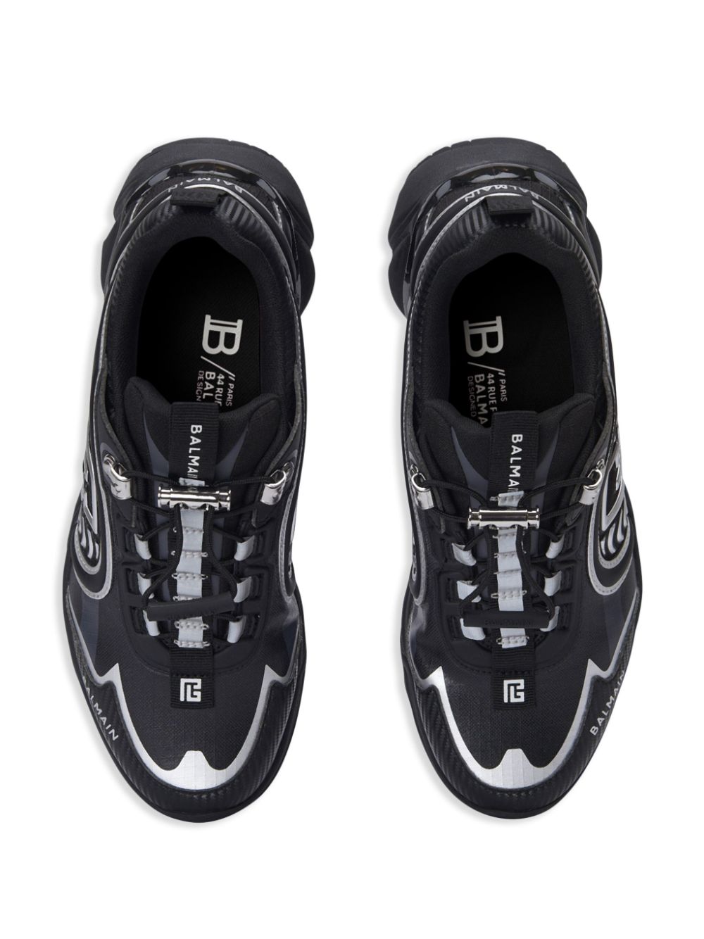 Balmain Cosmic Dust-Technical sneakers Zwart