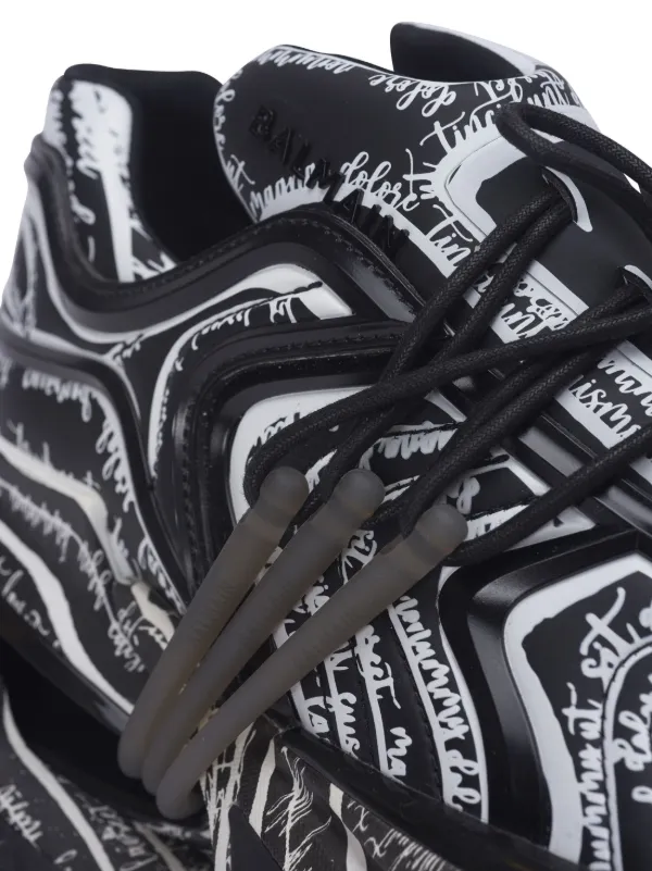 Balmain Unicorn Wave Sneakers | Black | FARFETCH