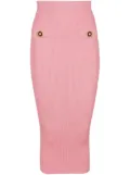 Balmain knitted midi skirt - Pink