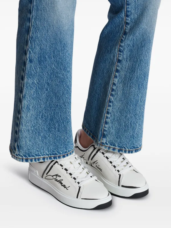 Balmain B-Court スニーカー | ホワイト | FARFETCH JP