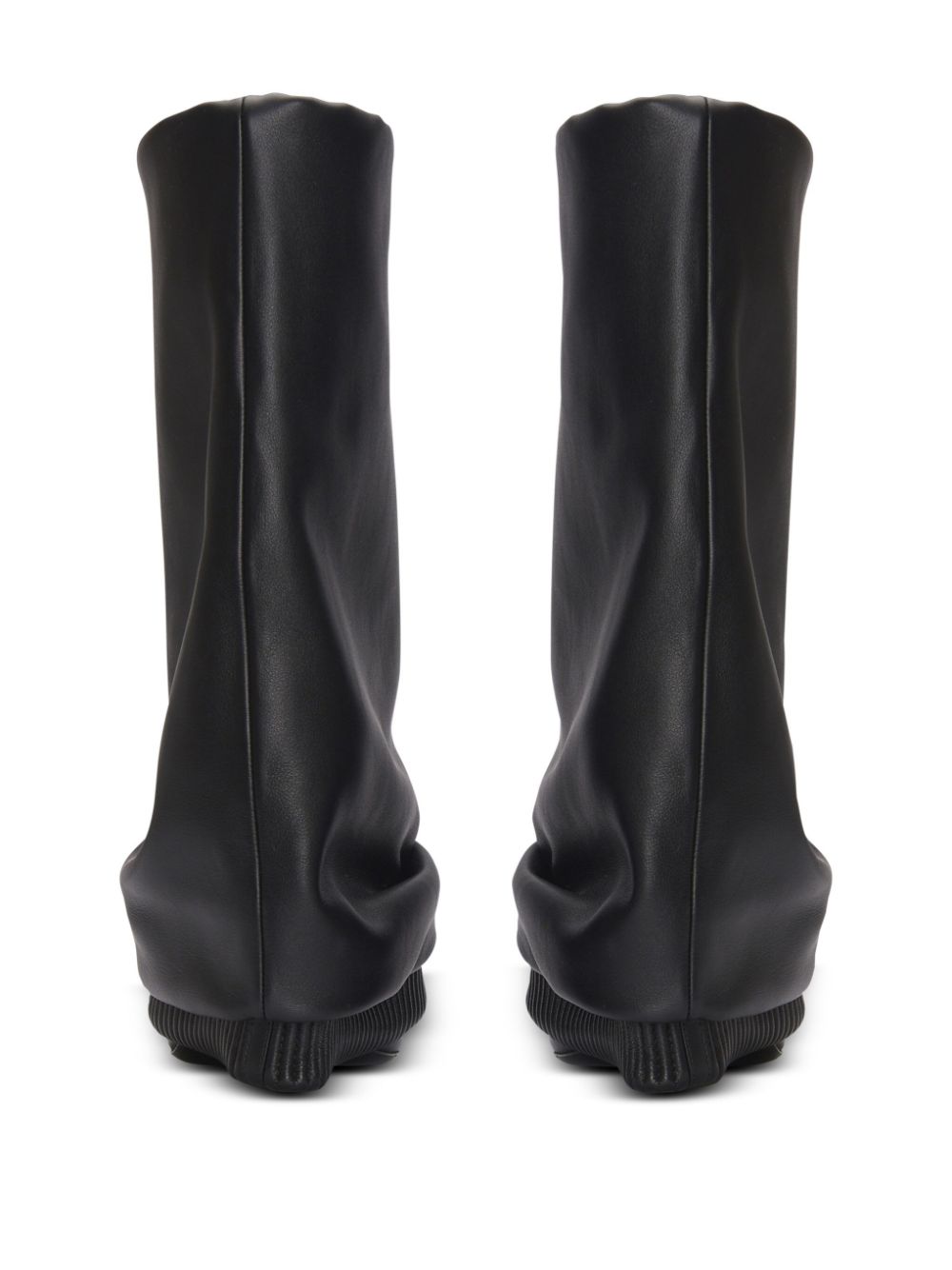 Balmain draped boots Black