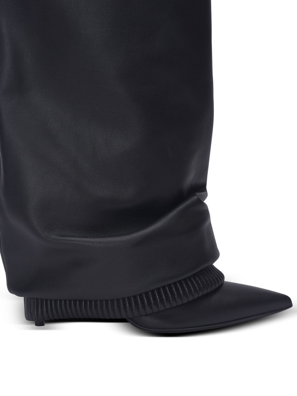 Balmain draped boots Black