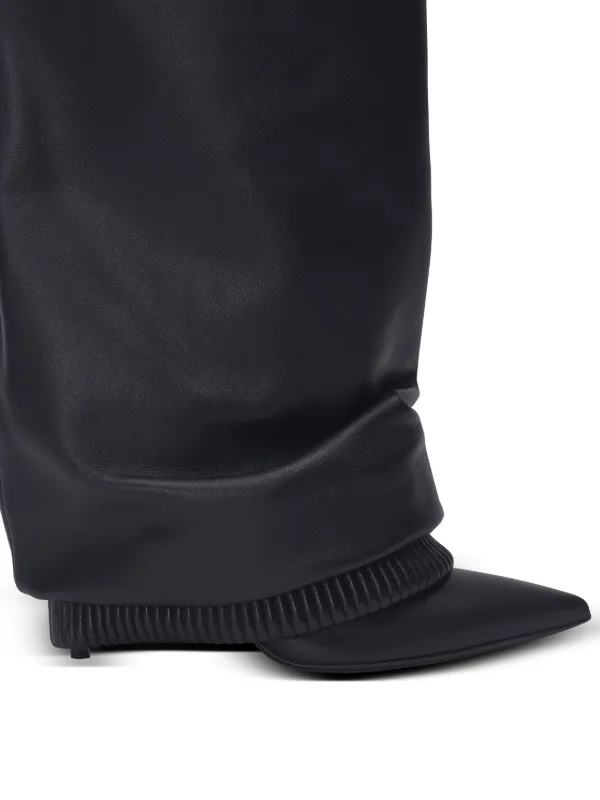 Balmain Draped Boots | Black | FARFETCH