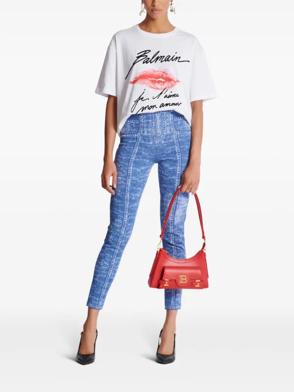 【BALMAIN】プリントシャツ ■送料・関税込■ Balmain Paris プリントTシャツ - Men | BALMAIN