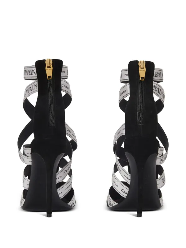 Balmain Couture Ribbon Pumps Black FARFETCH ID